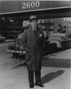 Frank Hague outside his residence at 2600 Hudson (later Kennedy) Blvd