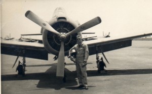 John Gingell with aircraft