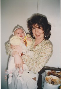 With her mother taken 1991