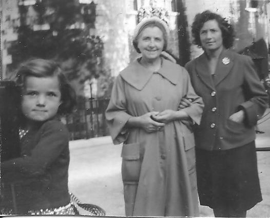 Linda Joyce aged about 4 with her granny, Rita Mooney and Mother Rita Joyce